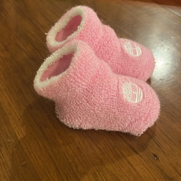 Timberland Baby Infant Booties socks pink 0-3 Months x 2 Pair - Picture 8 of 8